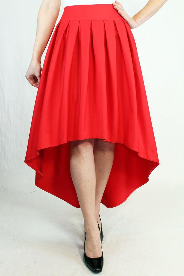 юбка красная