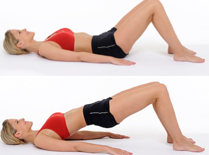 Выполнение ягодичного мостика